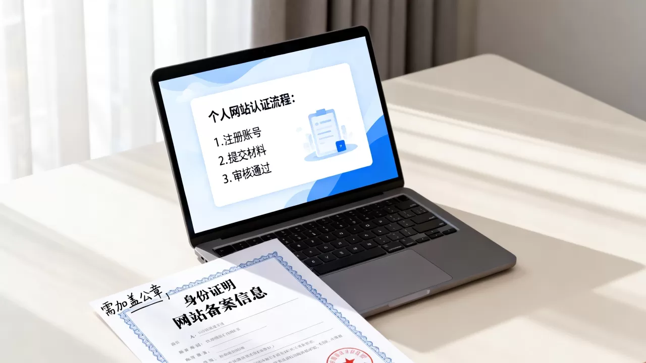 个人认证网站怎么弄？个人网站认证流程