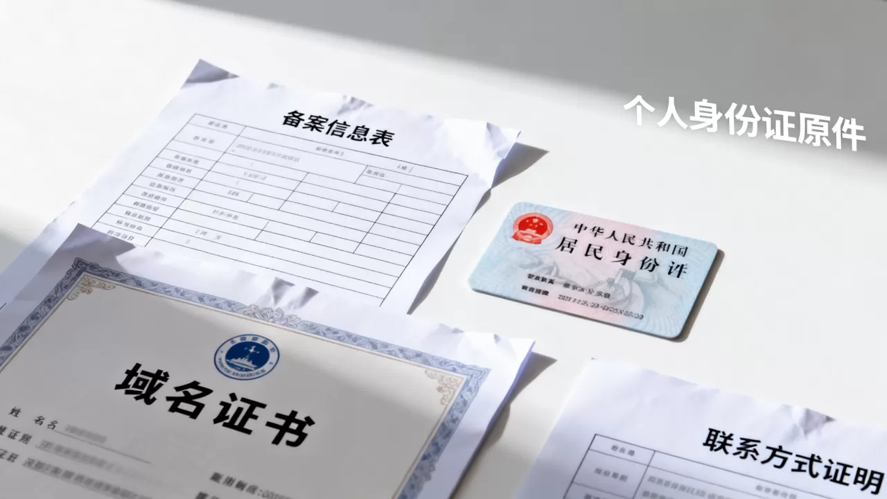个人域名备案需要哪些资料？个人备案流程及所需材料