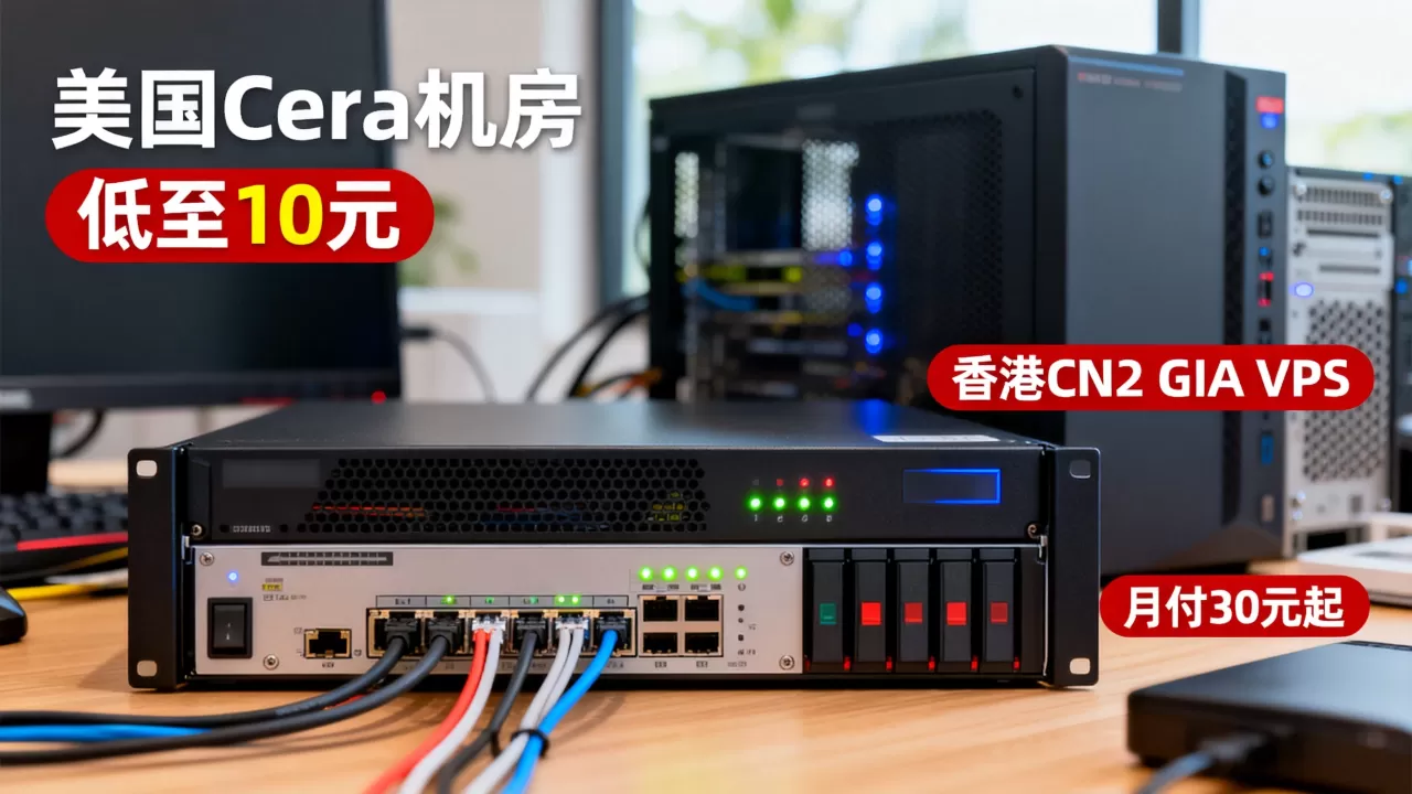 酷锐云两周年美国Cera机房低至10元，香港CN2 GIA VPS月付30元起值得买吗