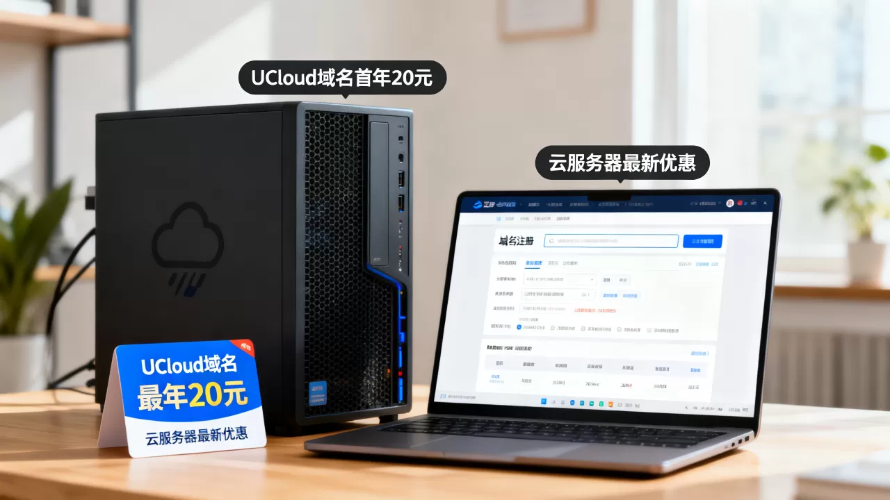 UCloud域名首年20元是真的吗，云服务器最新优惠活动