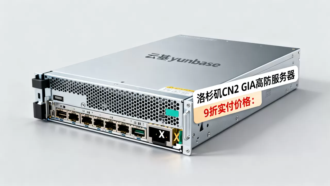 云基yunbase洛杉矶CN2 GIA服务器9折实付多少？洛杉矶CN2 GIA高防服务器价格