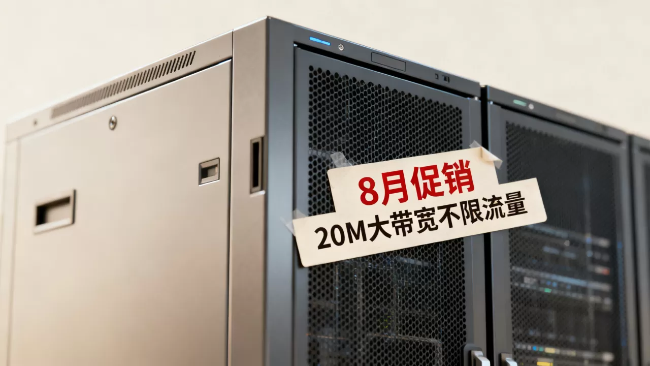 湖北十堰机房8月促销真的免流量吗？20M大带宽不限流量云服务器推荐