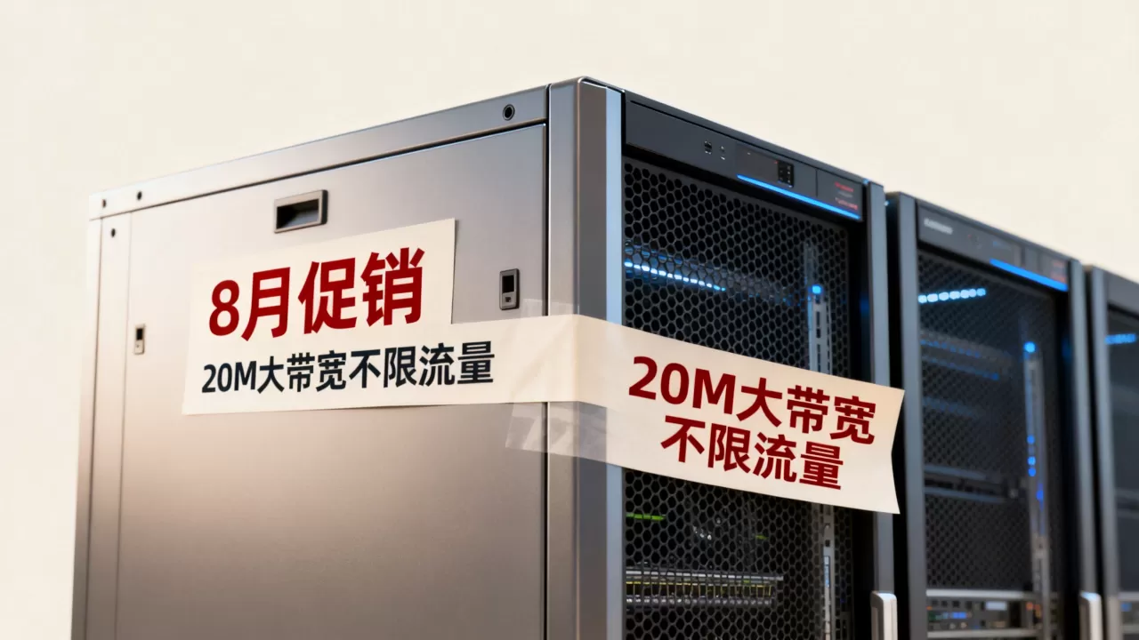 湖北十堰机房8月促销真的免流量吗？20M大带宽不限流量云服务器推荐