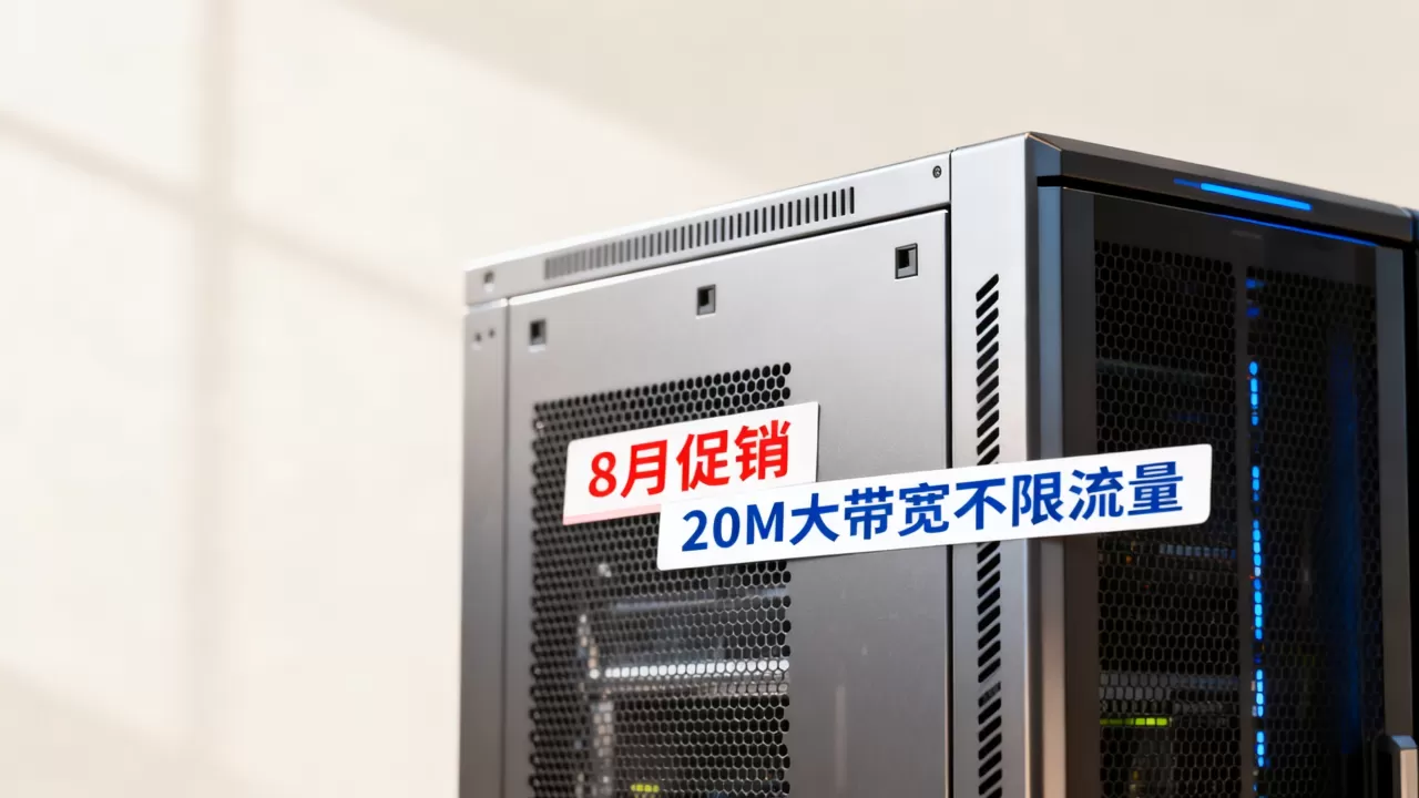 湖北十堰机房8月促销真的免流量吗？20M大带宽不限流量云服务器推荐
