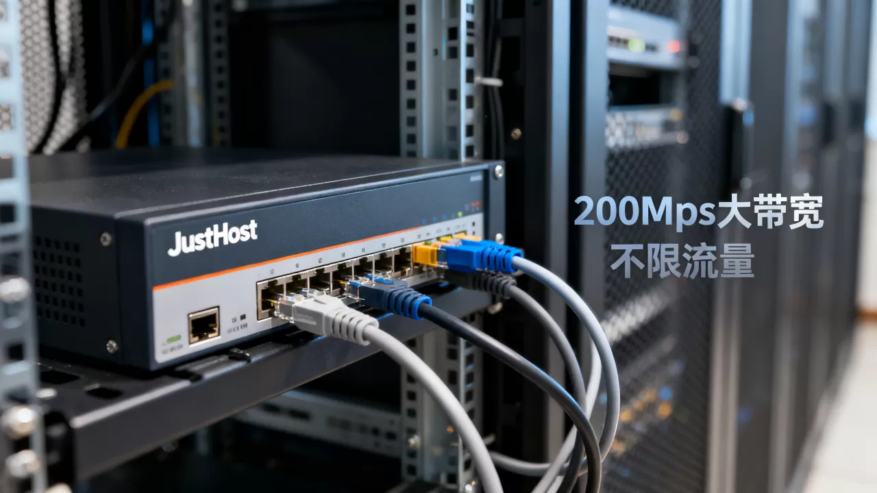 JustHost俄罗斯VPS好用吗？200Mbps大带宽不限流量