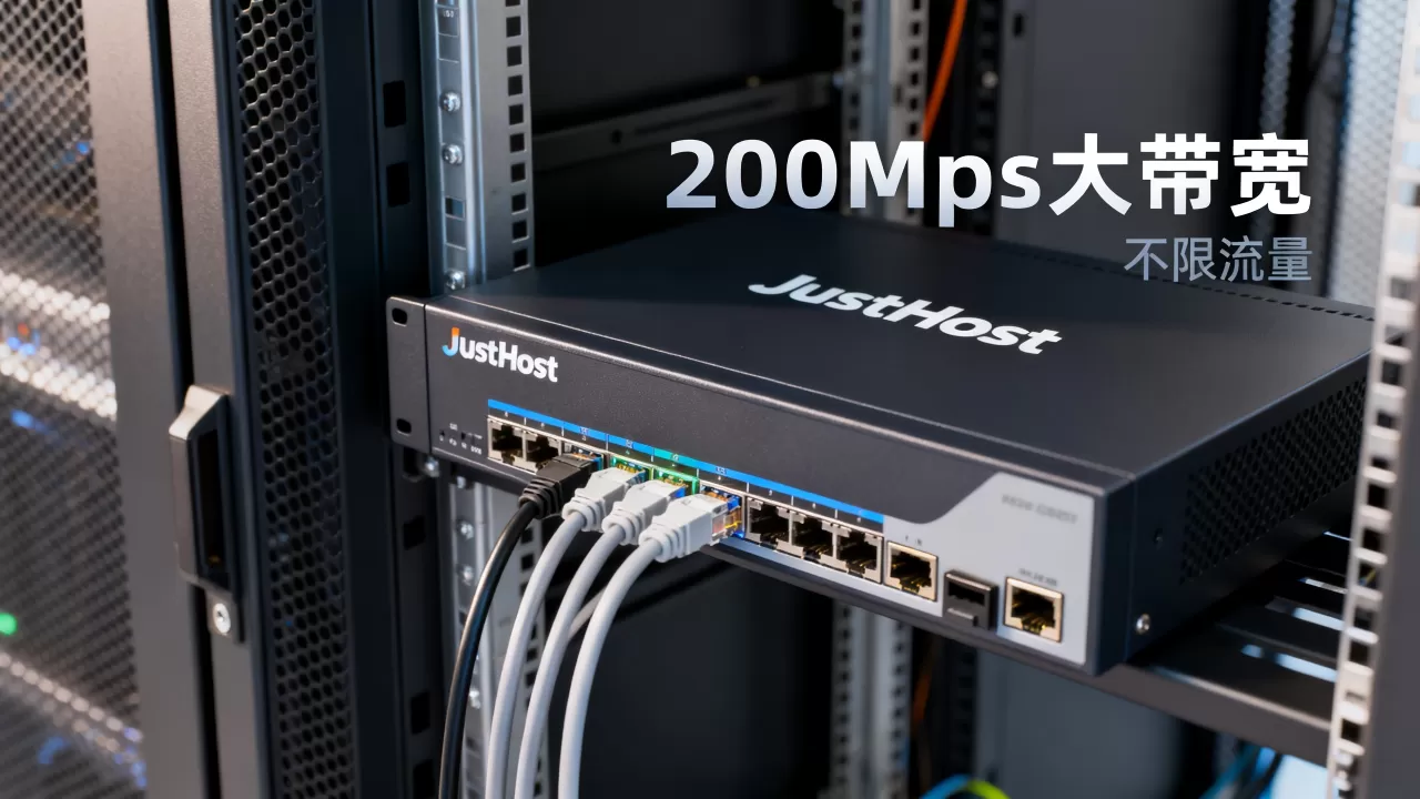 JustHost俄罗斯VPS好用吗？200Mbps大带宽不限流量