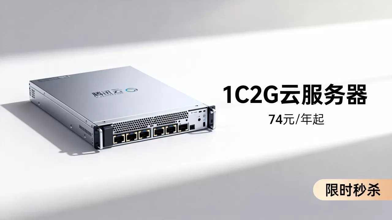 腾讯云1C2G云服务器74元/年起值得买吗？腾讯云限时秒杀活动详情