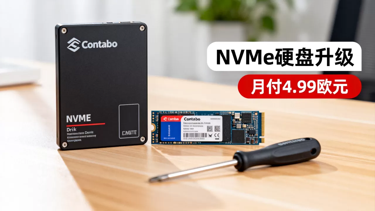 Contabo NVMe硬盘升级划算吗？月付4.99欧元套餐升级攻略