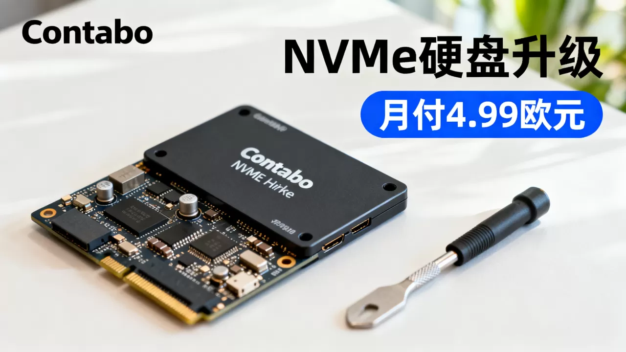 Contabo NVMe硬盘升级划算吗？月付4.99欧元套餐升级攻略