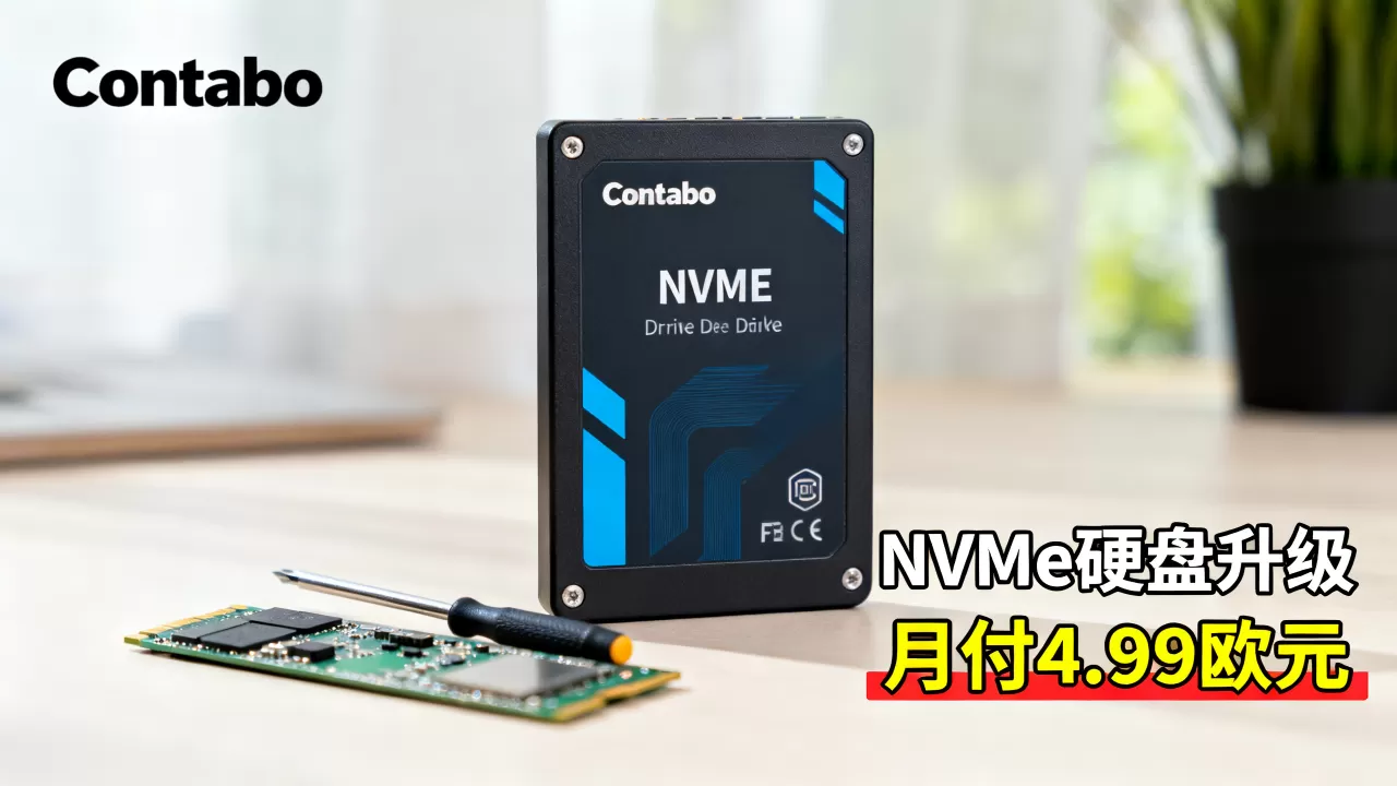 Contabo NVMe硬盘升级划算吗？月付4.99欧元套餐升级攻略