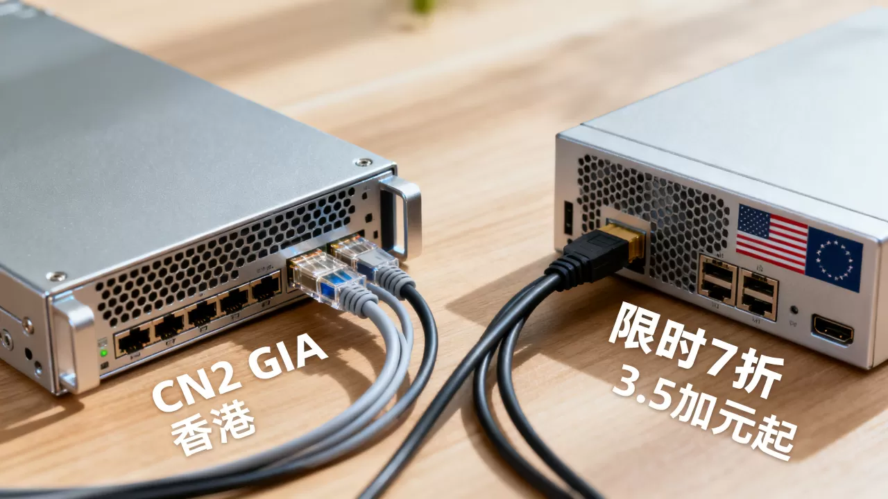VMISS限时7折3.5加元起值得买吗？香港美国服务器CN2 GIA对比