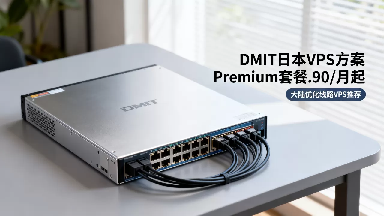 DMIT日本VPS方案Premium套餐.90/月起好用吗，大陆优化线路VPS推荐