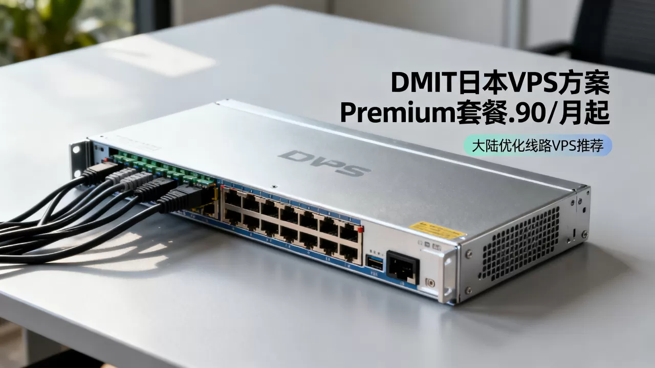 DMIT日本VPS方案Premium套餐.90/月起好用吗，大陆优化线路VPS推荐