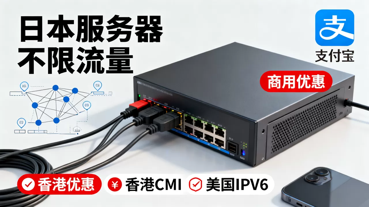 ToToTel日本服务器不限流量商用优惠是真的吗？香港CMI美国IPV6支持支付宝