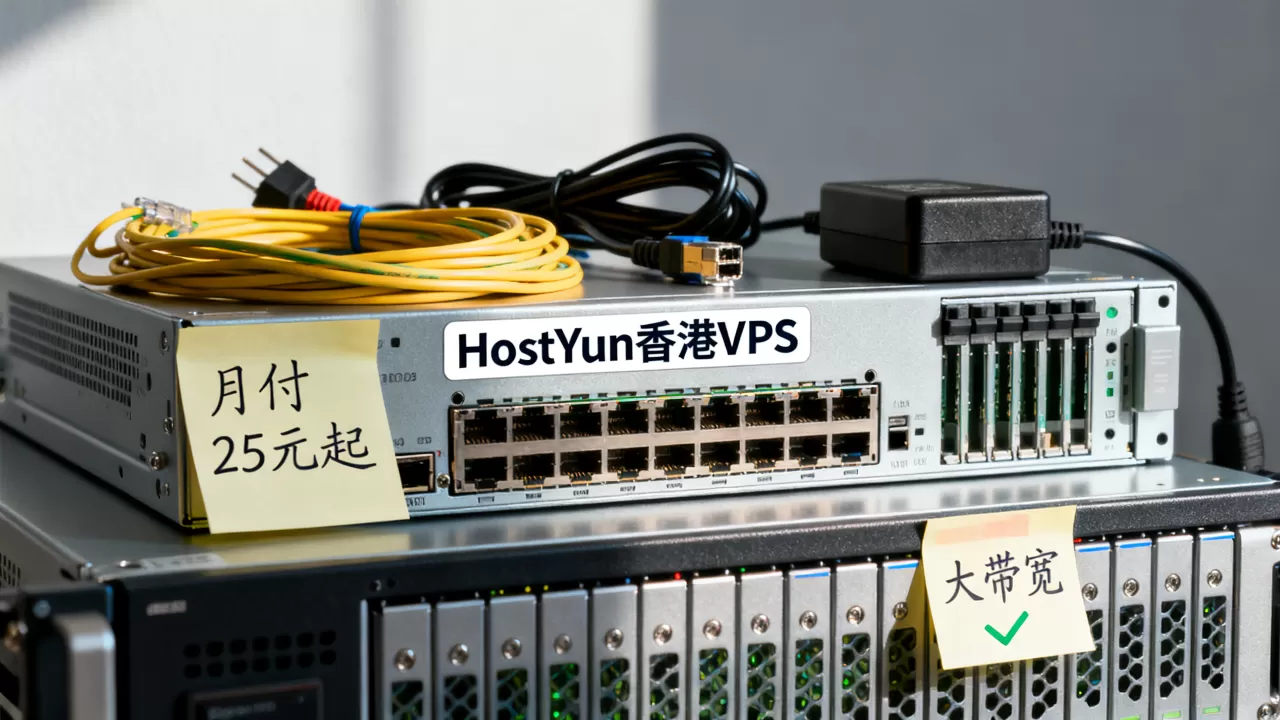 HostYun香港VPS月付25元起靠谱吗,香港大带宽VPS推荐