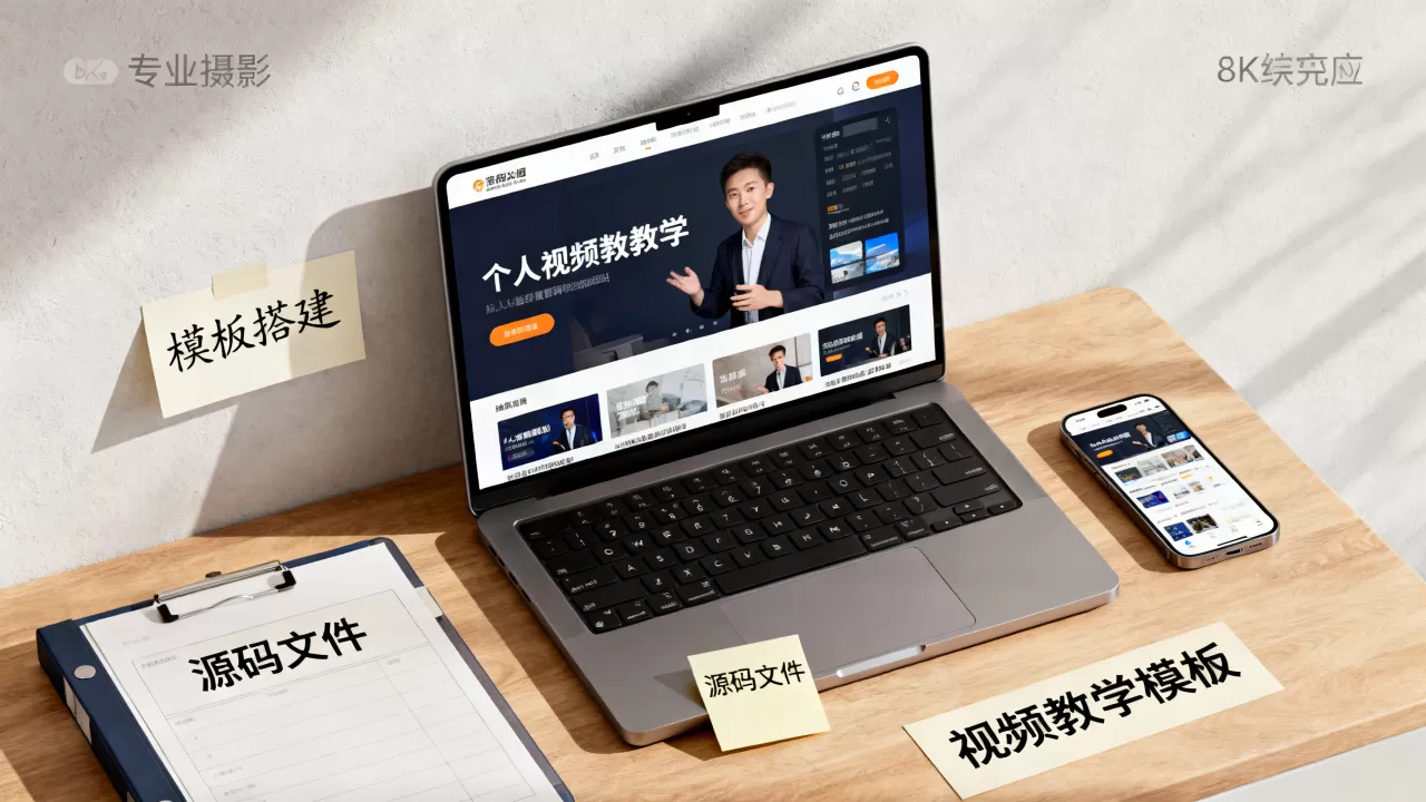 想做个人视频教学网站模板？个人网站模板源码哪里找