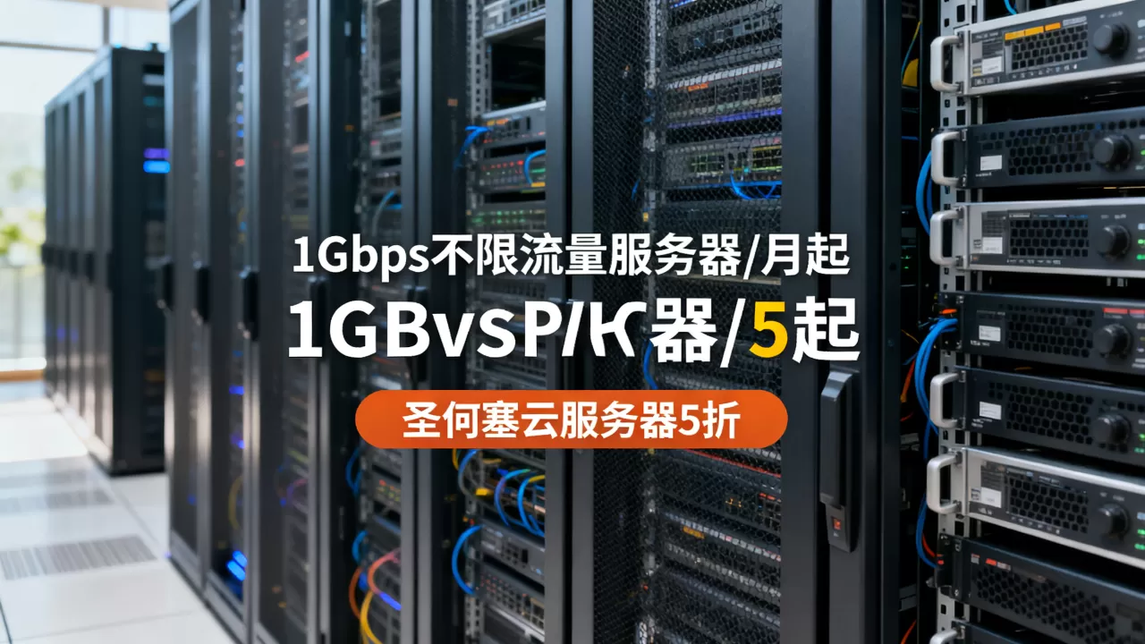 SpinServers八月促销1Gbps不限流量服务器/月起圣何塞云服务器5折，圣何塞云服务器5折怎么买最划算