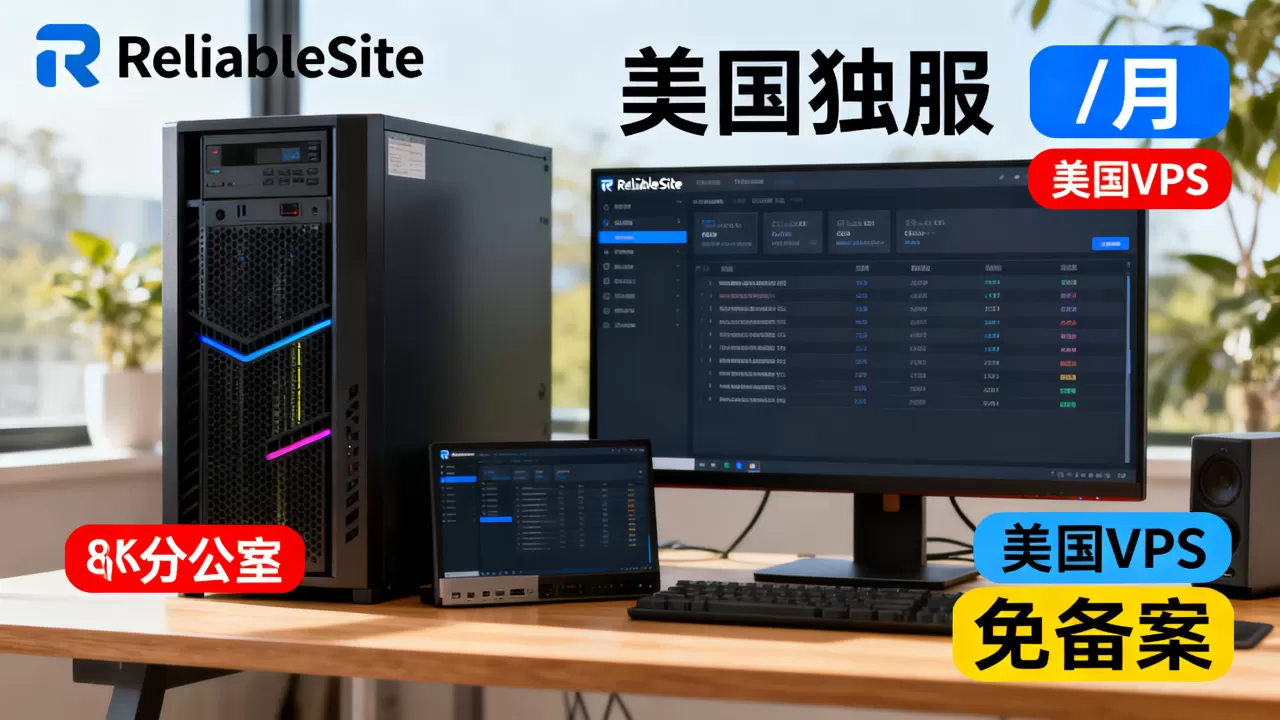 ReliableSite美国独服/月配置如何？美国VPS推荐免备案
