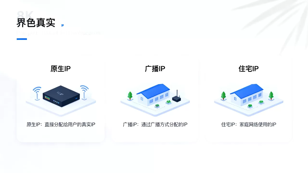 什么是原生IP、广播IP与住宅IP？如何区分及各自特点