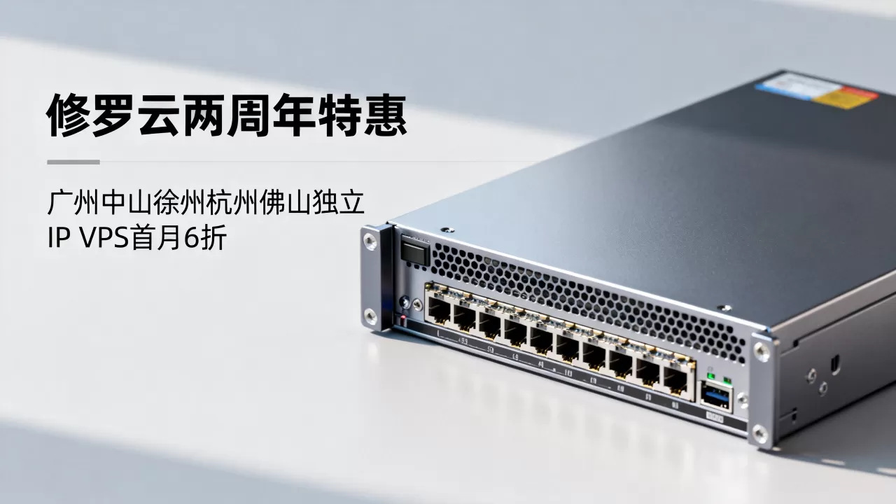 修罗云两周年特惠怎么选？广州中山徐州杭州佛山独立IP VPS首月6折