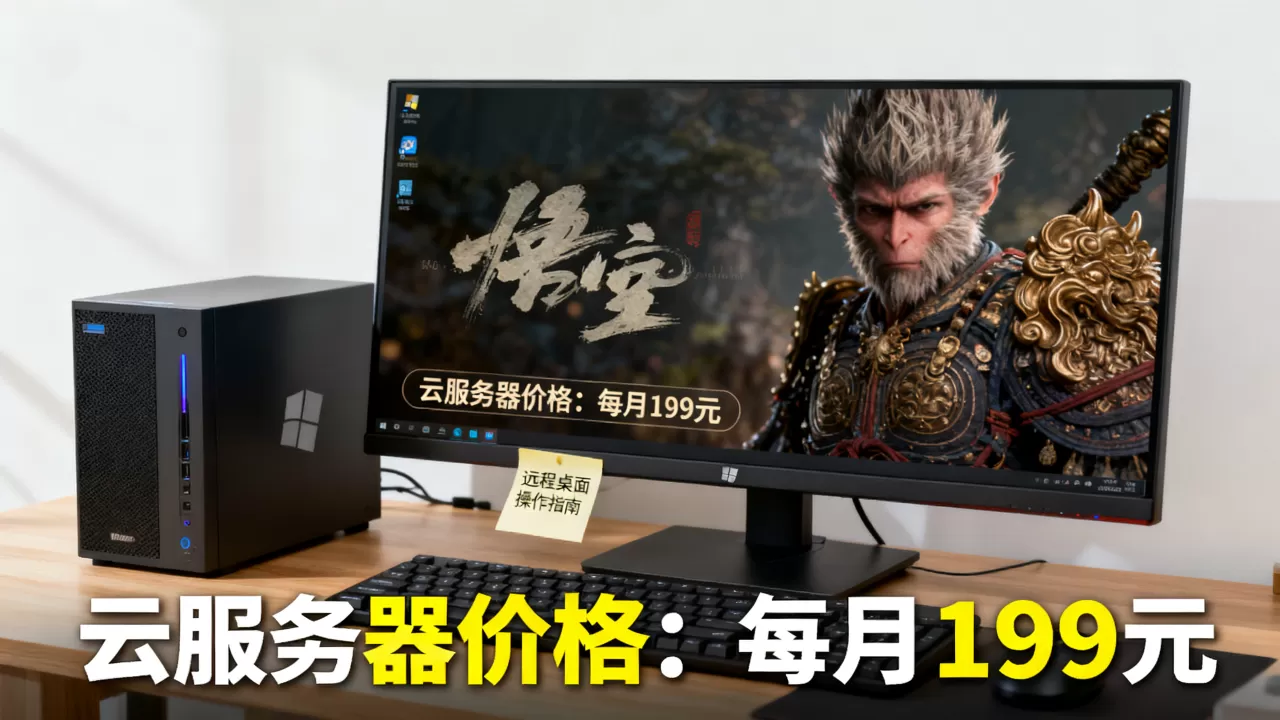 远程Windows桌面玩悟空？黑神话悟空云服务器多少钱