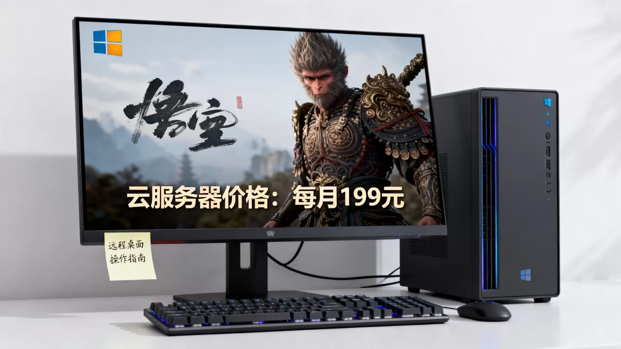 远程Windows桌面玩悟空？黑神话悟空云服务器多少钱