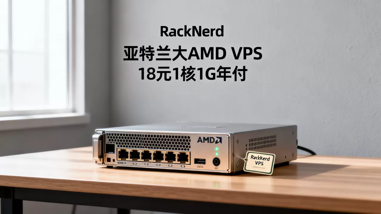 RackNerd亚特兰大AMD VPS值得买吗，18元1核1G年付靠谱吗