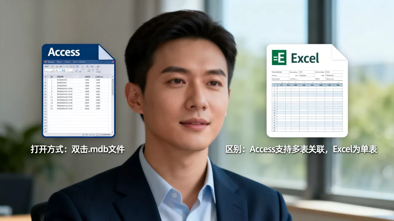 access数据库怎么打开？access数据库与excel的区别