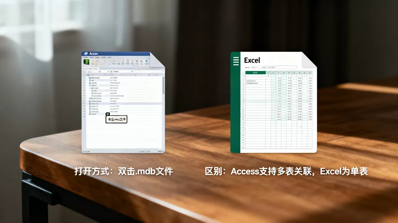access数据库怎么打开？access数据库与excel的区别