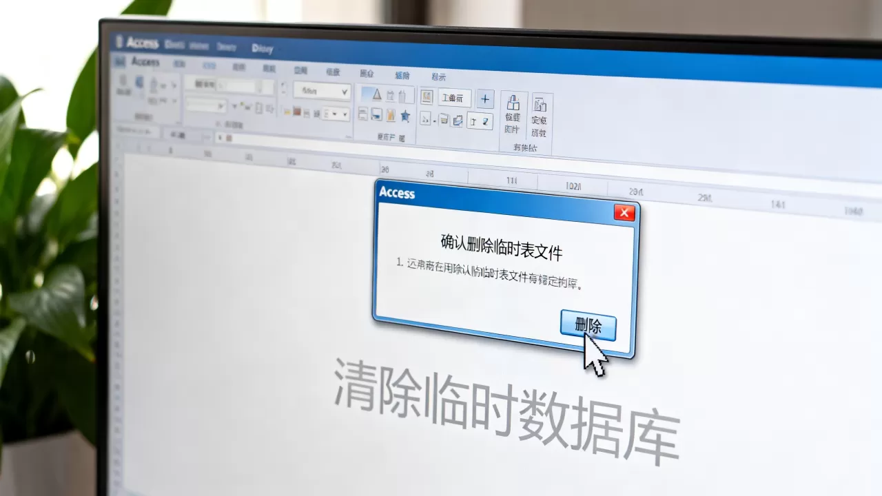 Access清除临时数据库怎么操作？access删除临时表文件