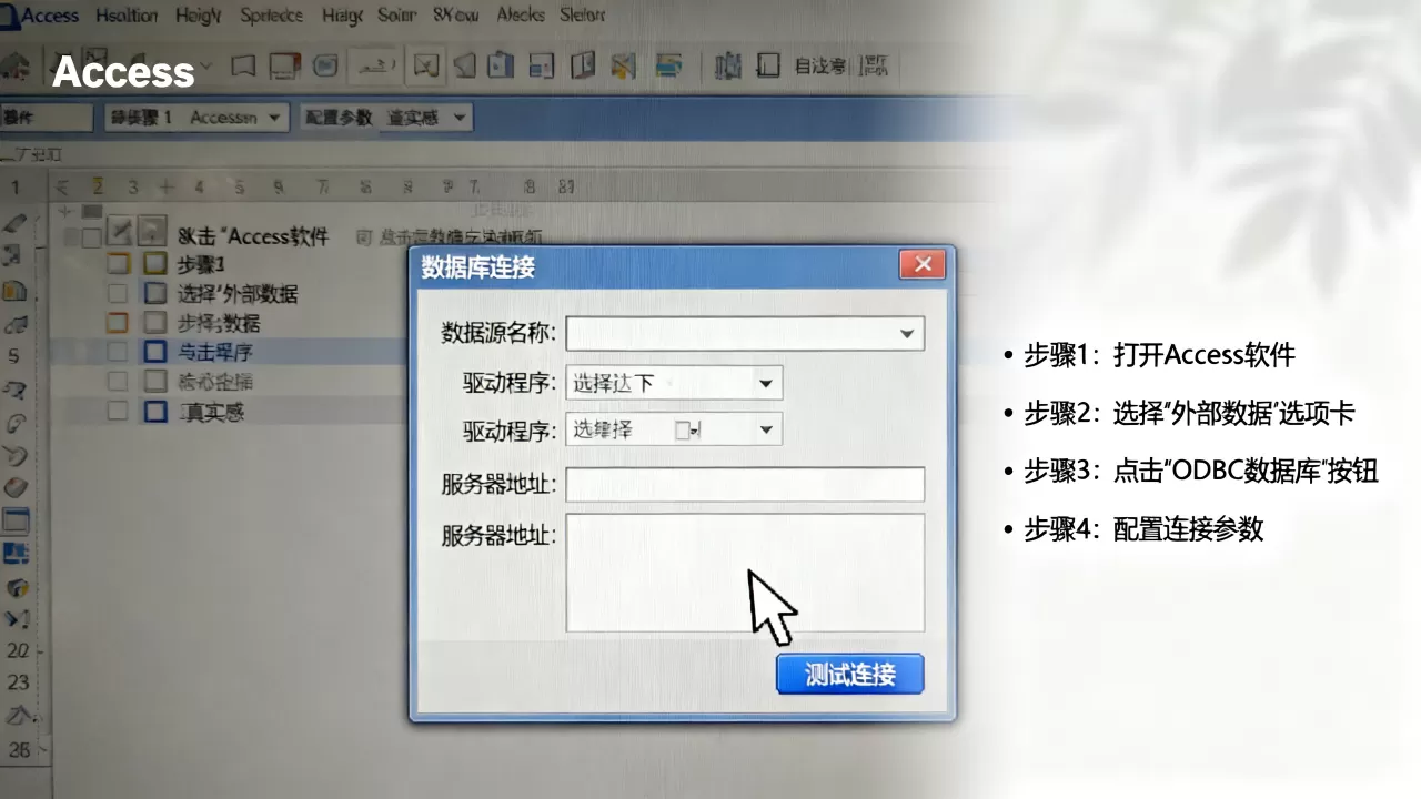 Access如何添加数据库连接？Access连接数据库详细步骤