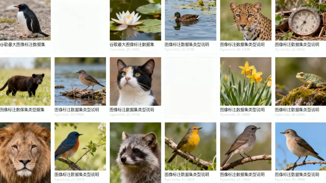谷歌发布最大图像标注数据集，图像标注数据集有哪些