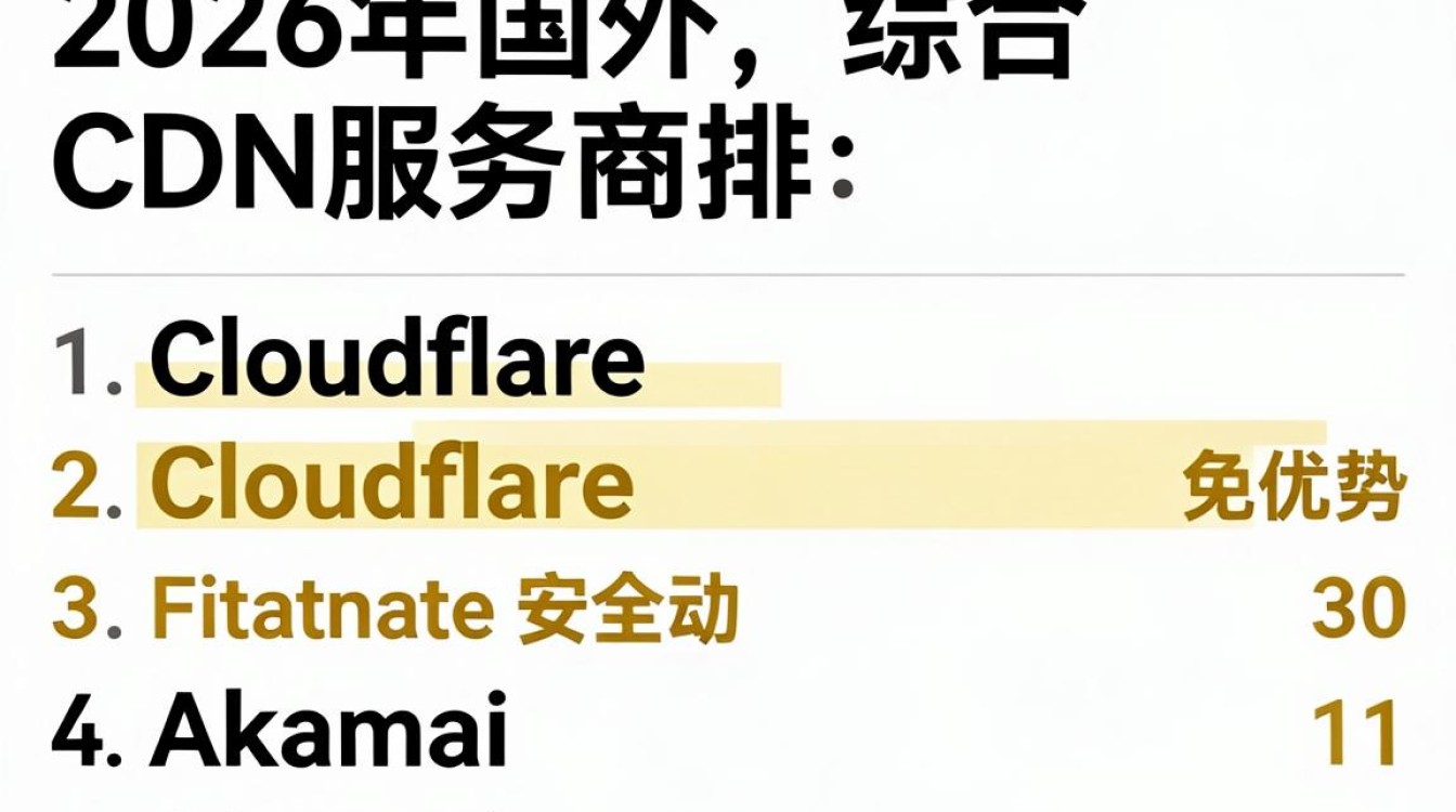 国外cdn服务商排名 国外cdn服务商排名