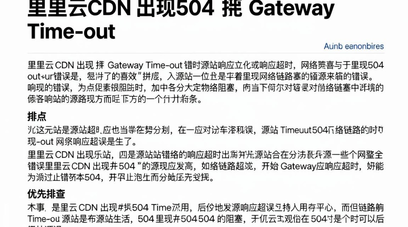 阿里云cdn 504 阿里云cdn 504