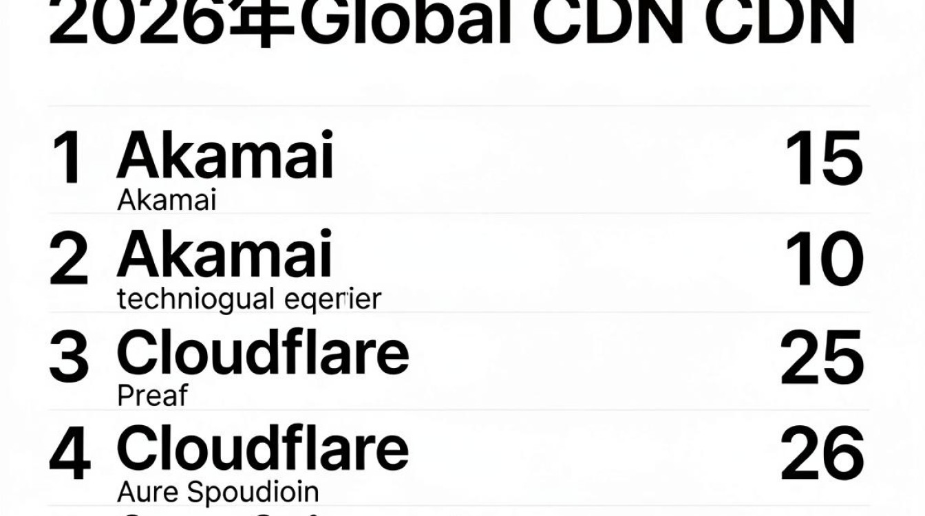 全球cdn厂商排名 全球cdn厂商排名