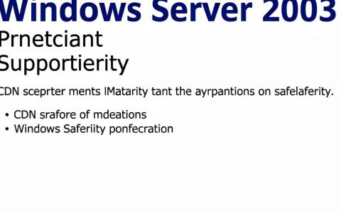 Windows2003 CDN怎么配置，Windows2003 CDN加速