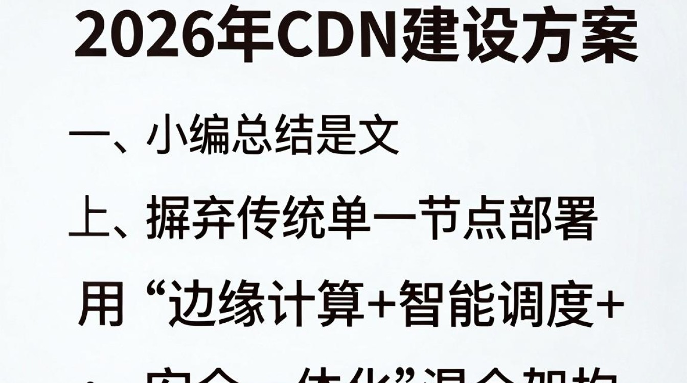 cdn建设方案是什么，cdn建设方案