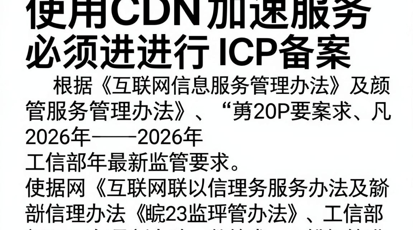 CDN需要备案吗，网站使用CDN加速是否必须进行ICP备案