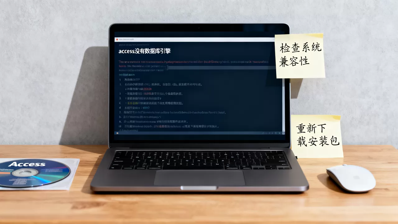 为什么提示access没有数据库引擎？access数据库引擎安装失败怎么解决
