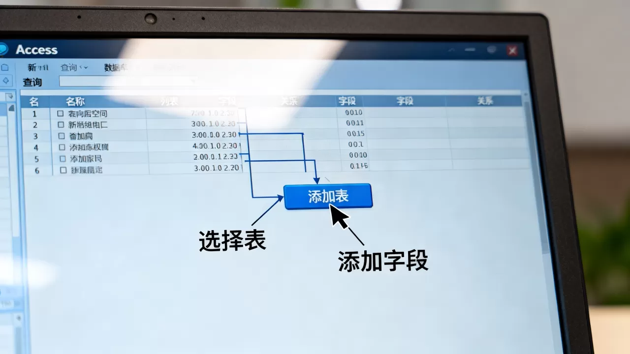Access查询怎么添加新数据库表？access如何新建查询添加表