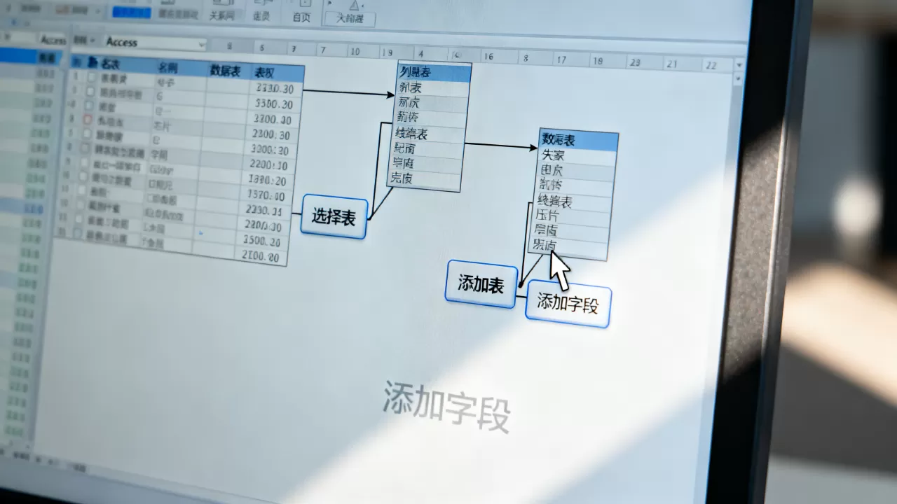Access查询怎么添加新数据库表？access如何新建查询添加表