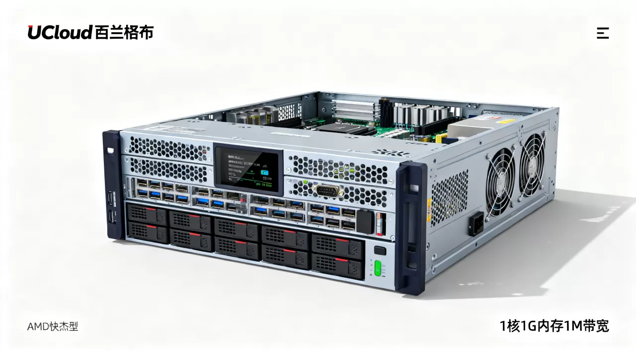 UCloud乌兰察布机房好吗？1核1G内存1M带宽AMD快杰型评测