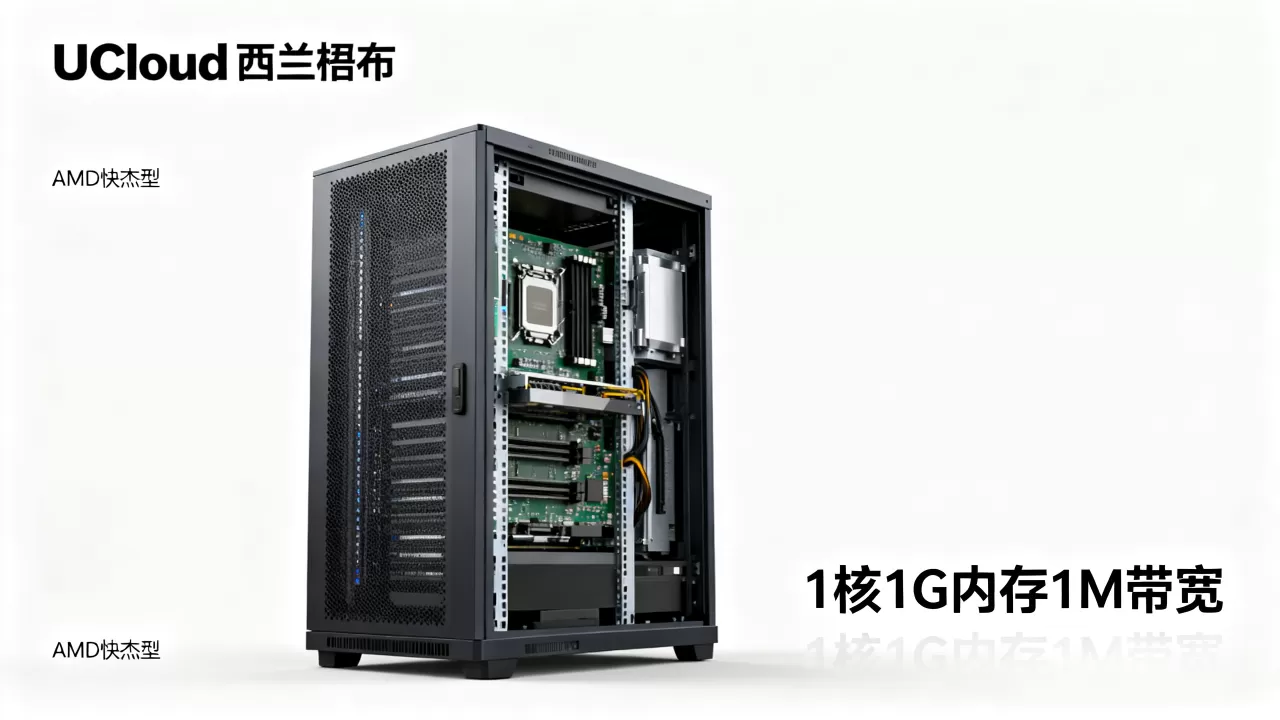 UCloud乌兰察布机房好吗？1核1G内存1M带宽AMD快杰型评测