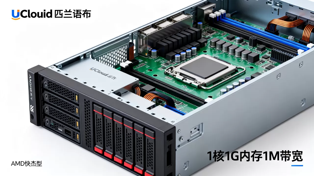 UCloud乌兰察布机房好吗？1核1G内存1M带宽AMD快杰型评测