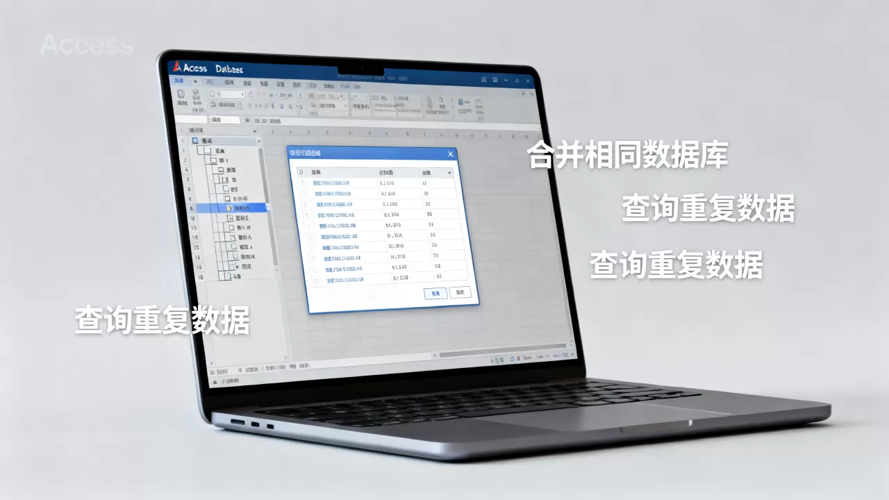 Access查询如何合并相同数据库？access合并查询重复数据