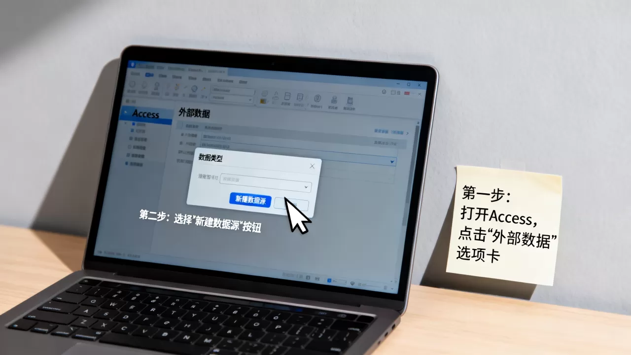 Access查询如何添加新数据库？access添加外部数据源步骤