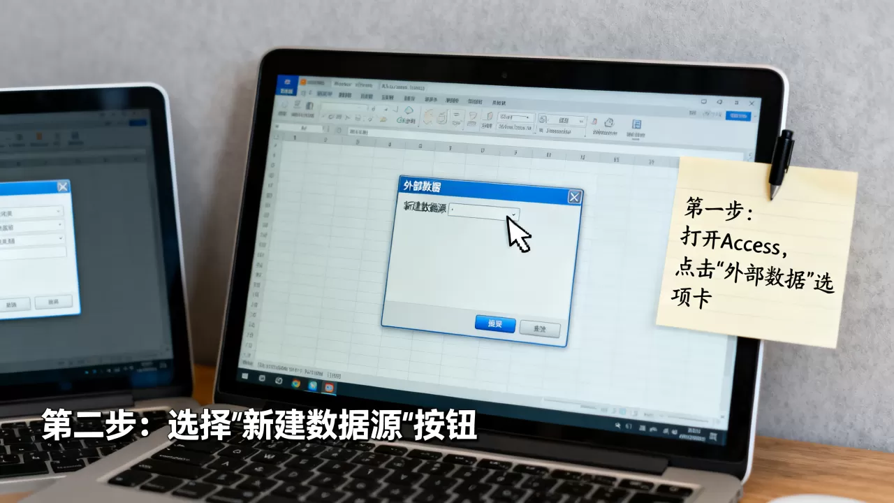 Access查询如何添加新数据库？access添加外部数据源步骤