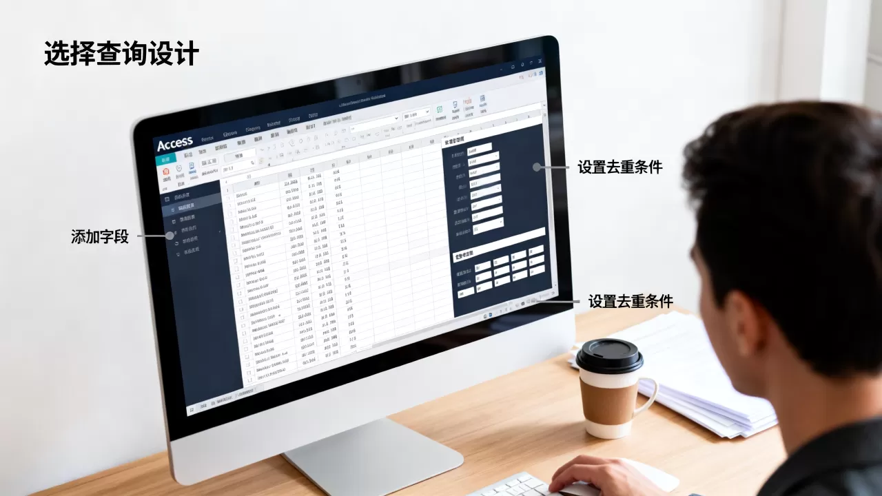 access查询不重复数据怎么操作？access查询去重方法