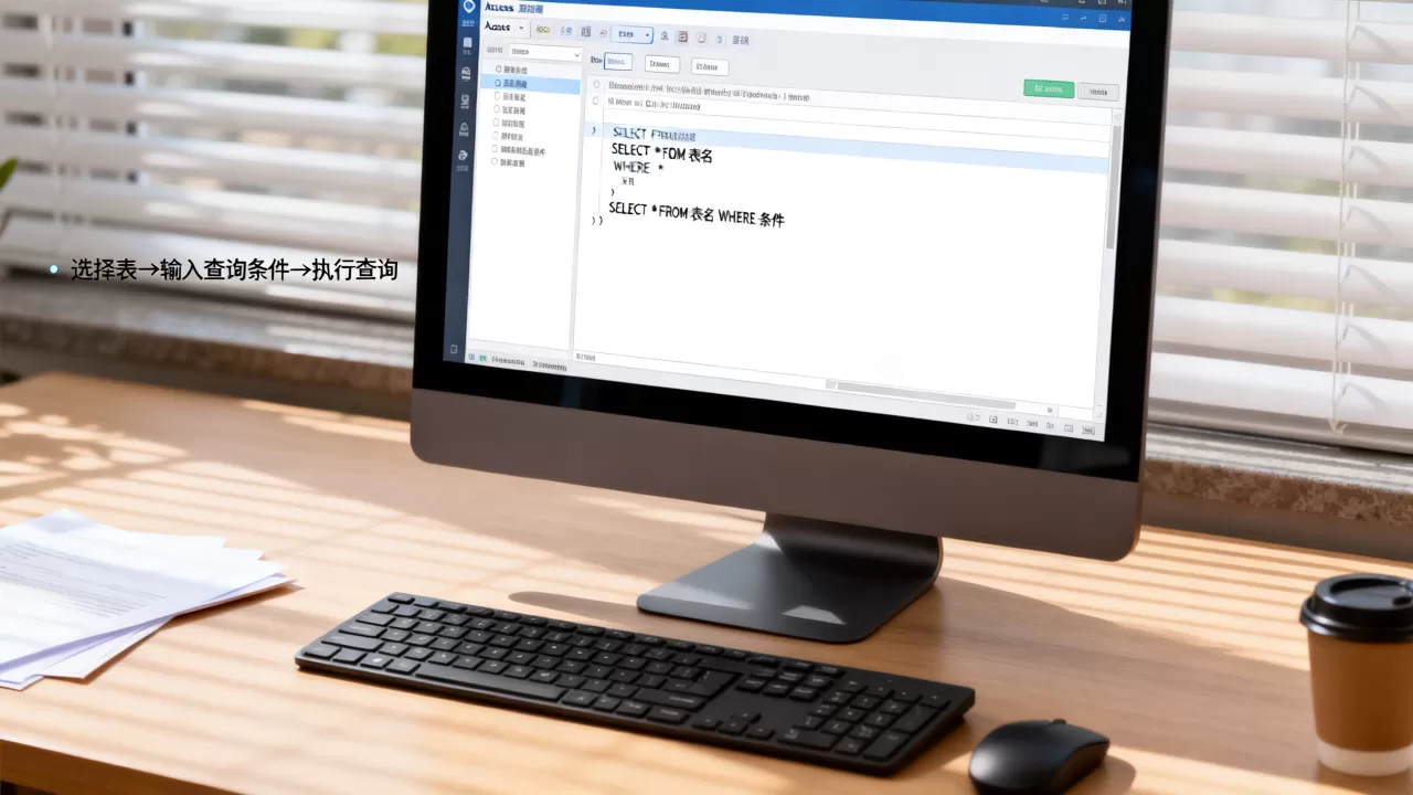 access表查询数据库怎么操作？access数据库查询语句怎么写