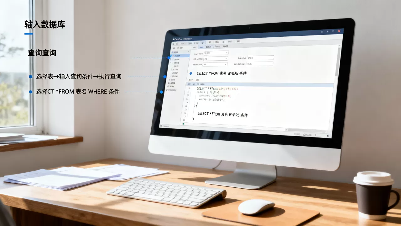access表查询数据库怎么操作？access数据库查询语句怎么写